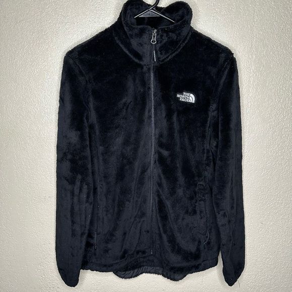 The North Face Womens Osito Full Zip Soft Fuzzy Fleece Jacket Black XL - Picture 2 of 6